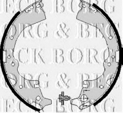 BORG & BECK bbs6040 -  Комплект тормозных колодок